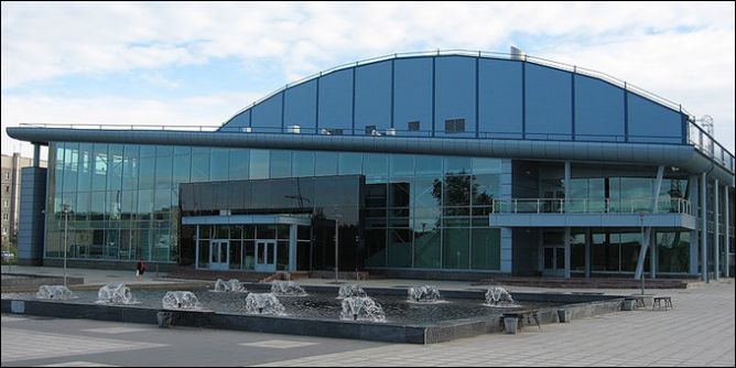 Ледовый дворец в Кондопоге. Ледовый дворец в Кондопоге.