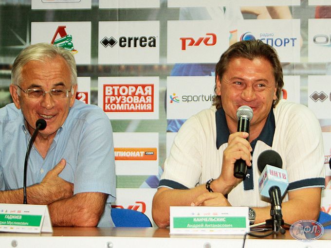 Гаджи Гаджиев и Андрей Канчельскис Гаджи Гаджиев и Андрей Канчельскис