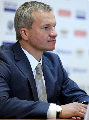 Владимир Кречин на пресс-конференции, посвященной драфту-2012 Владимир Кречин на пресс-конференции, посвященной драфту-2012