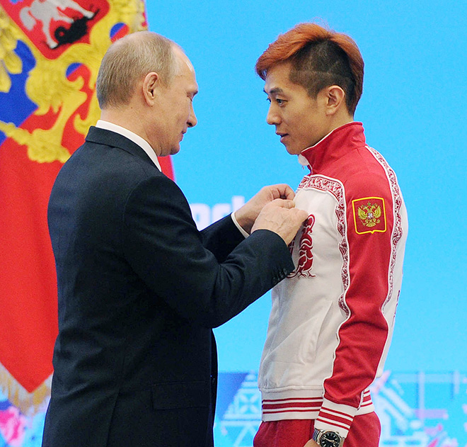 Владимир Путин и Виктор Ан Владимир Путин и Виктор Ан