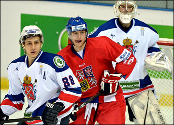 11 апреля 2012 года. Санкт-Петербург. "Большой приз Санкт-Петербурга". Сборная Санкт-Петербурга — сборная Чехии (мол) — 3:0 11 апреля 2012 года. Санкт-Петербург. "Большой приз Санкт-Петербурга". Сборная Санкт-Петербурга — сборная Чехии (мол) — 3:0