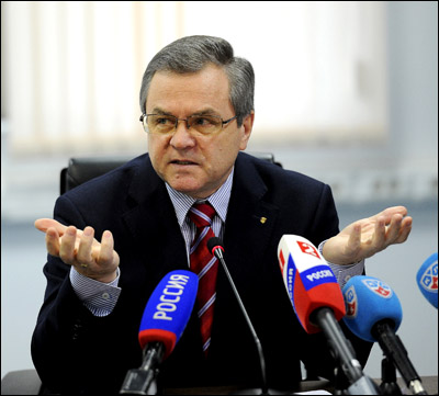 11 апреля 2012 года. Вице-президент КХЛ Владимир Шалаев 11 апреля 2012 года. Вице-президент КХЛ Владимир Шалаев