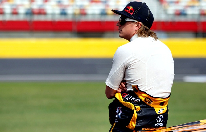 Кими на этапе NASCAR Кими на этапе NASCAR