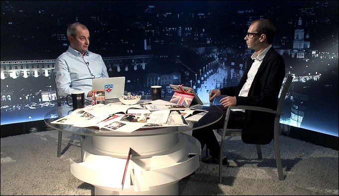 Алексей Шевченко и Роман Чернявский в программе "Трибуна" Алексей Шевченко и Роман Чернявский в программе "Трибуна"