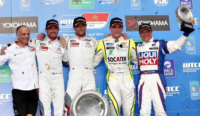 Подиум второй гонки WTCC в Марракеше Подиум второй гонки WTCC в Марракеше