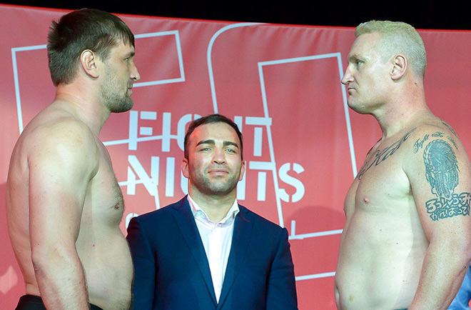 Репортаж с церемонии взвешивания турнира FIGHT NIGHTS 50 Репортаж с церемонии взвешивания турнира FIGHT NIGHTS 50