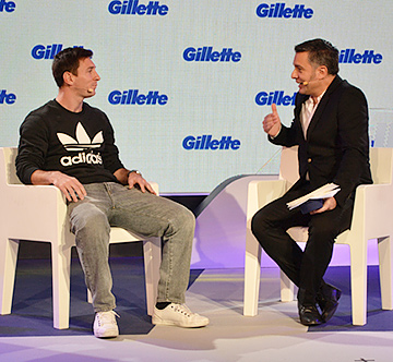 Компания Gillette в воскресенье в Барселоне представила своего нового международного посла Компания Gillette в воскресенье в Барселоне представила своего нового международного посла