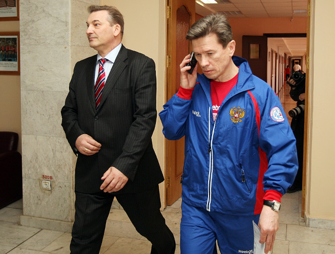 Владислав Третьяк и Вячеслав Быков Владислав Третьяк и Вячеслав Быков