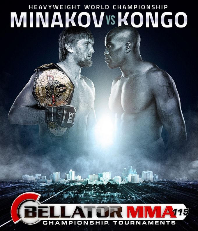 Постер к турниру Bellator 115. Постер к турниру Bellator 115.