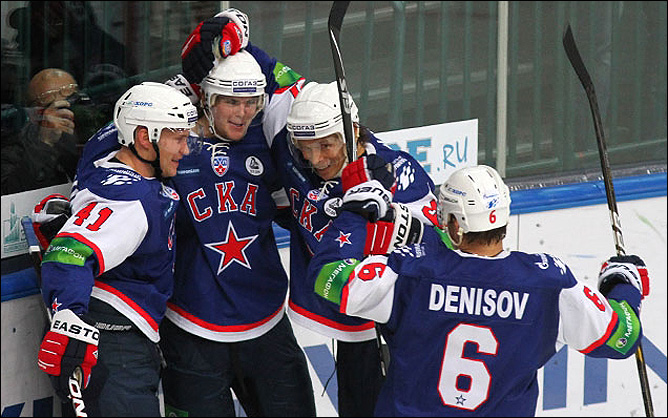 12 октября 2011 года. Санкт-Петербург. Регулярный чемпионат КХЛ. СКА — ЦСКА — 4:2 12 октября 2011 года. Санкт-Петербург. Регулярный чемпионат КХЛ. СКА — ЦСКА — 4:2