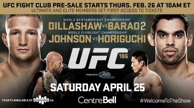 Постер к турниру UFC 186 Постер к турниру UFC 186