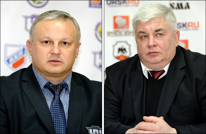 8 марта 2012 года. Орск. Плей-офф чемпионата ВХЛ. 1/8 финала. "Южный Урал" — "Мечел" — 4:3. Пресс-конференция главных тренеров 8 марта 2012 года. Орск. Плей-офф чемпионата ВХЛ. 1/8 финала. "Южный Урал" — "Мечел" — 4:3. Пресс-конференция главных тренеров