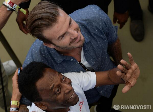 Пеле и Дэвид Бекхэм Пеле и Дэвид Бекхэм