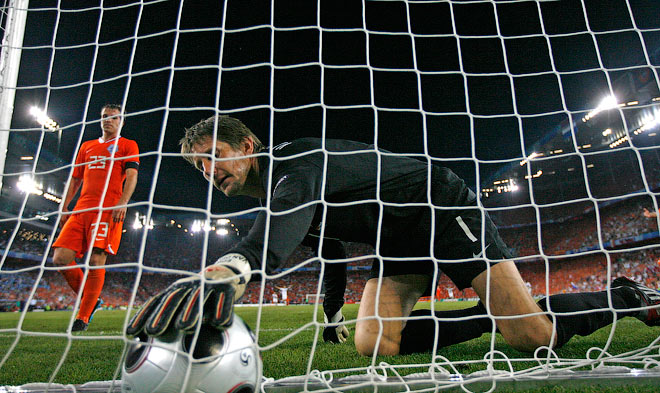 Евро-2008. Россия — Голландия. Эдвин ван дер Сар Евро-2008. Россия — Голландия. Эдвин ван дер Сар