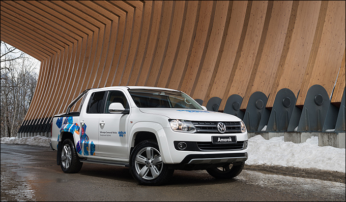Amarok у бобслейной трассы в Сочи (Зима 2013) Amarok у бобслейной трассы в Сочи (Зима 2013)