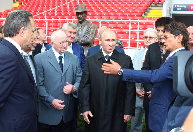 Владимир Путин на открытии спартаковского стадиона Владимир Путин на открытии спартаковского стадиона