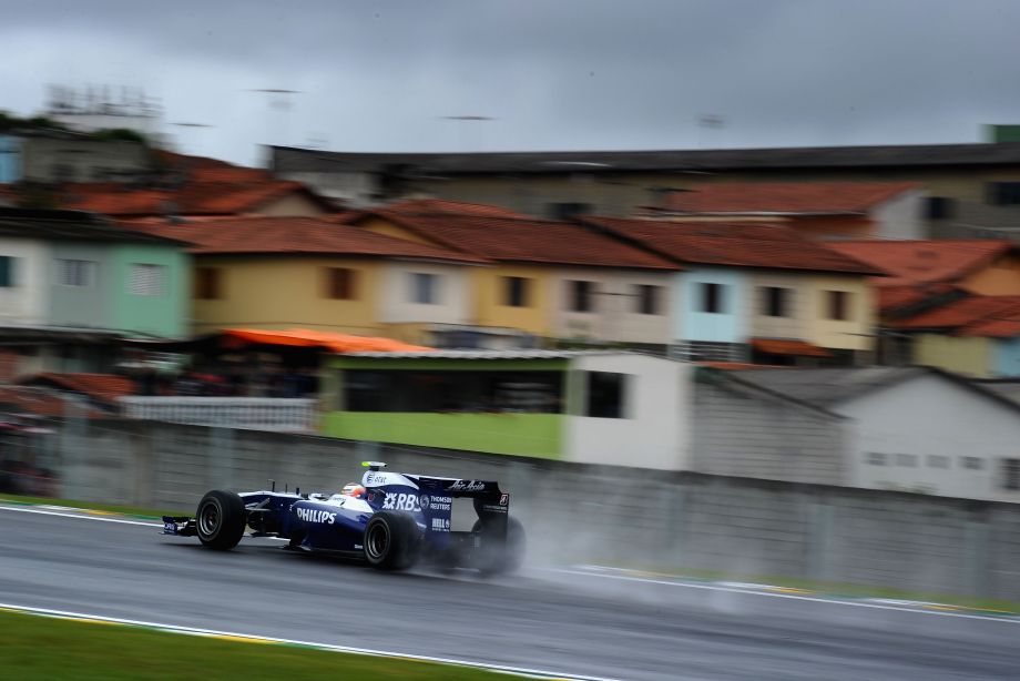 Хюлькенберг в квалификации в Бразилии в 2010 году