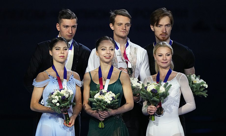 Анастасия Мишина/Александр Галлямов, Александра Бойкова/Дмитрий Козловский, Евгения Тарасова/Владимир Морозов