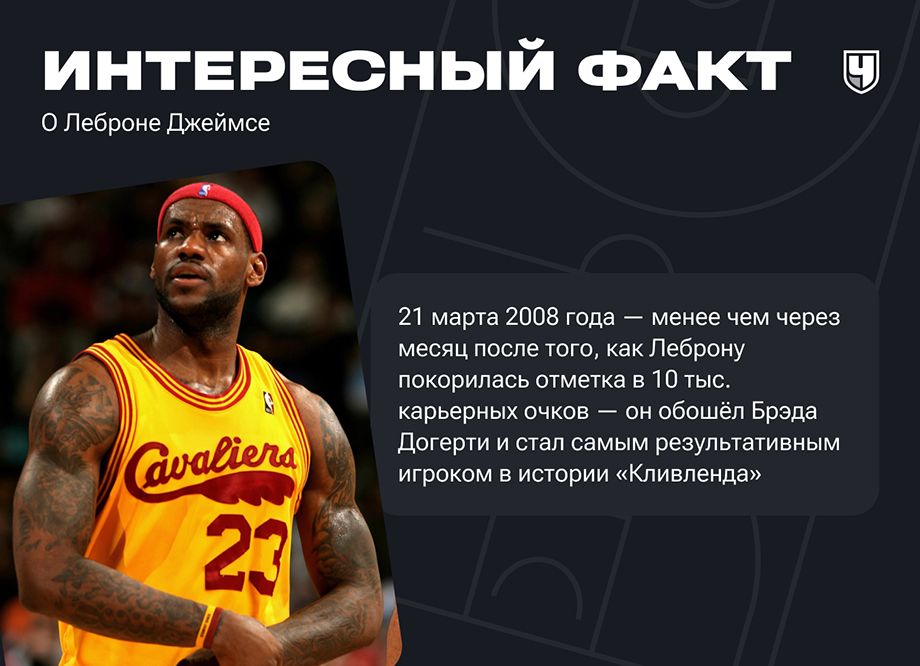 Факт о Леброне Джеймсе Факт о Леброне Джеймсе