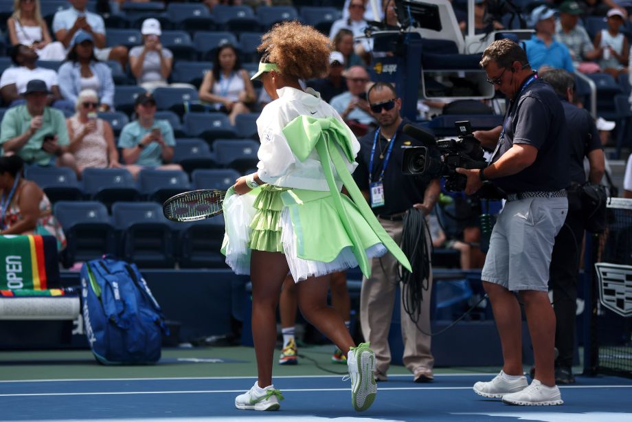Наоми Осака в необычном платье на US Open — 2024