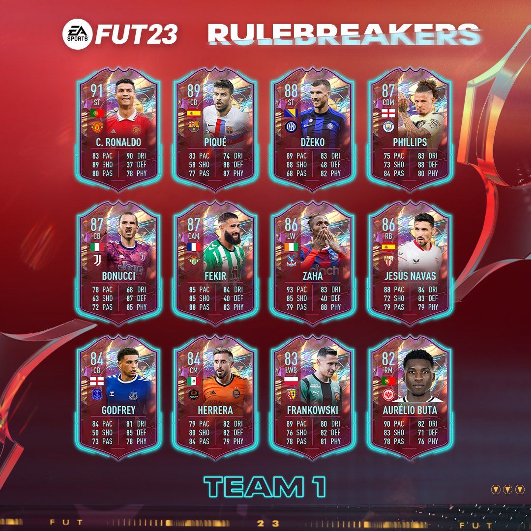 Роналду, Пике и Бонуччи. В FIFA 23 Ultimate Team стартовало событие  Rulebreakers - Чемпионат