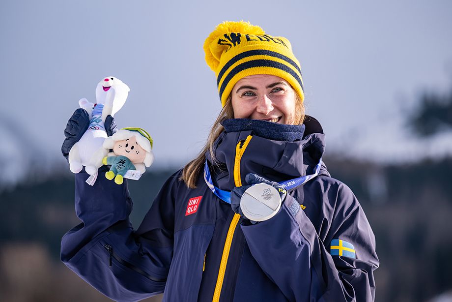 Эбба Андерссон с медалью