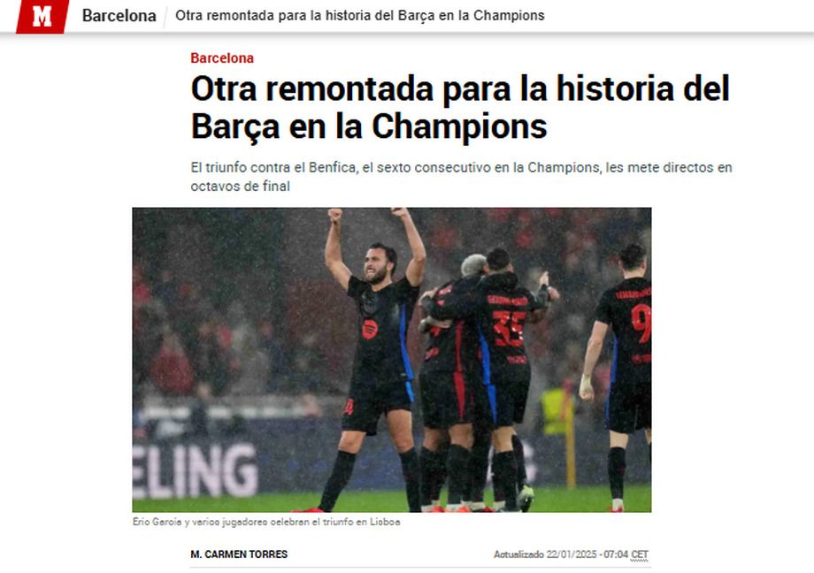 Marca: «Камбэк, который войдёт в историю»