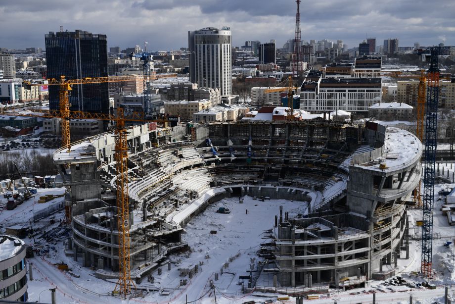 Строительство арены в Екатеринбурге. Весна-2021 Строительство арены в Екатеринбурге. Весна-2021