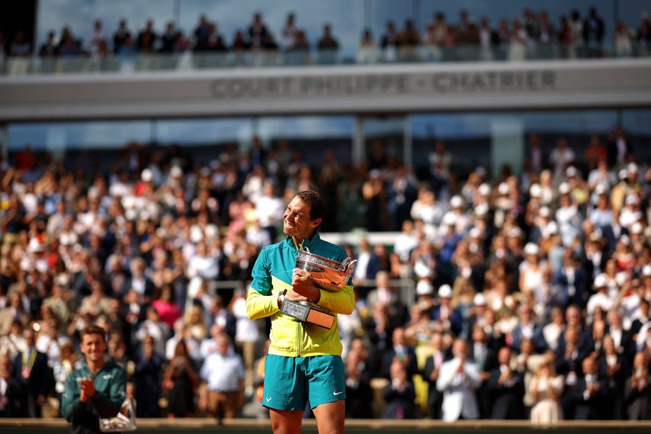 Испанский теннисист Рафаэль Надаль победил Каспера Рууда в финале «Ролан Гаррос» и взял рекордный для ATP 22-й ТБШ