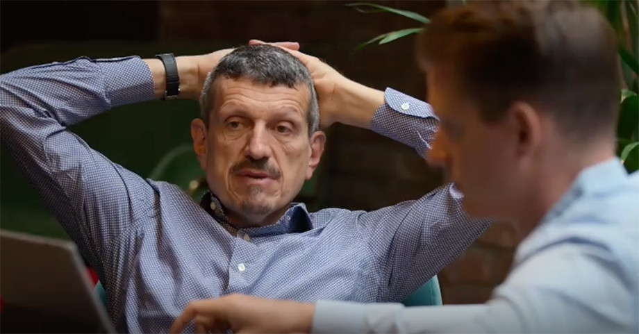 Гюнтер Штайнер на переговорах со спонсорами Гюнтер Штайнер на переговорах со спонсорами