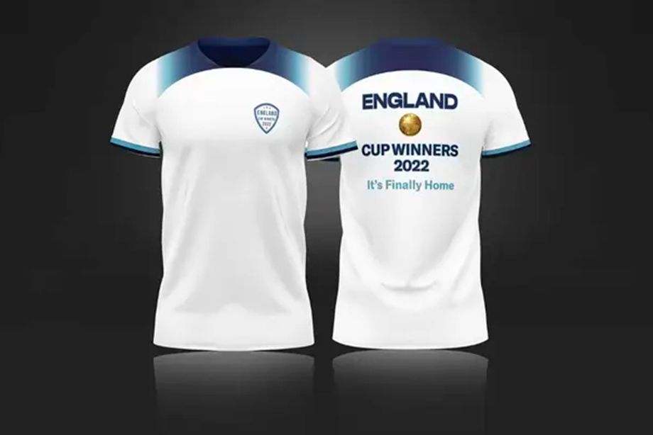 Так выглядят чемпионские футболки сборной Англии