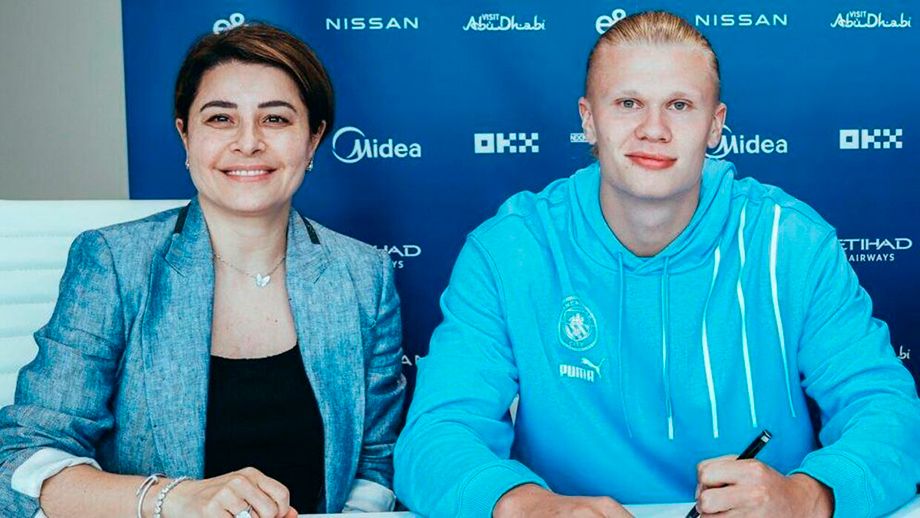 Рафаэла Пимента и Эрлинг Холанд Рафаэла Пимента и Эрлинг Холанд