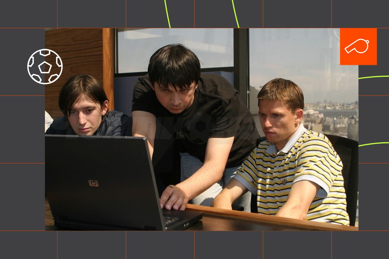 Михаил Тяпков, Сергей Королёв и Игорь Семшов в 2007 году