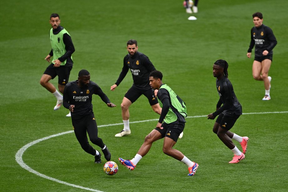 Тренировка мадридского «Реала»