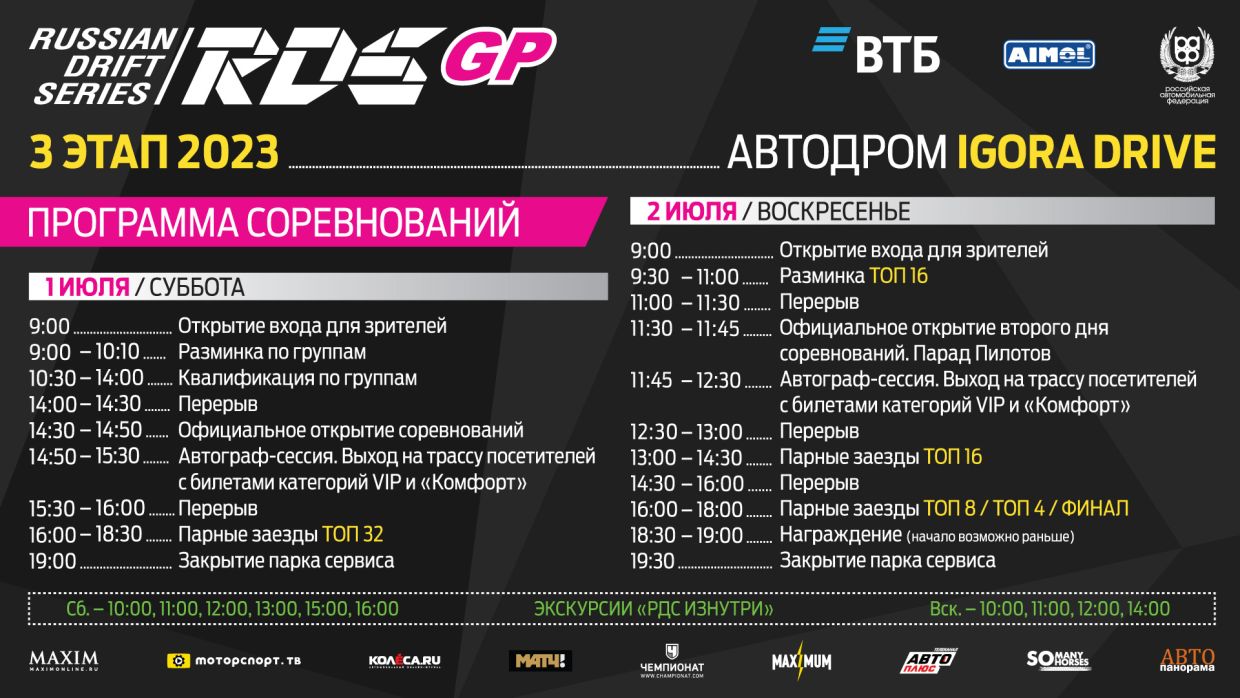 На самой скоростной трассе пройдёт третий этап сезона RDS GP - Чемпионат