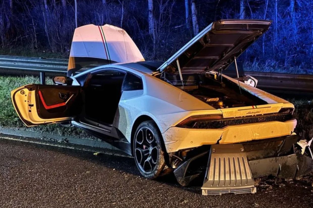 Разбитый Lamborghini Huracan