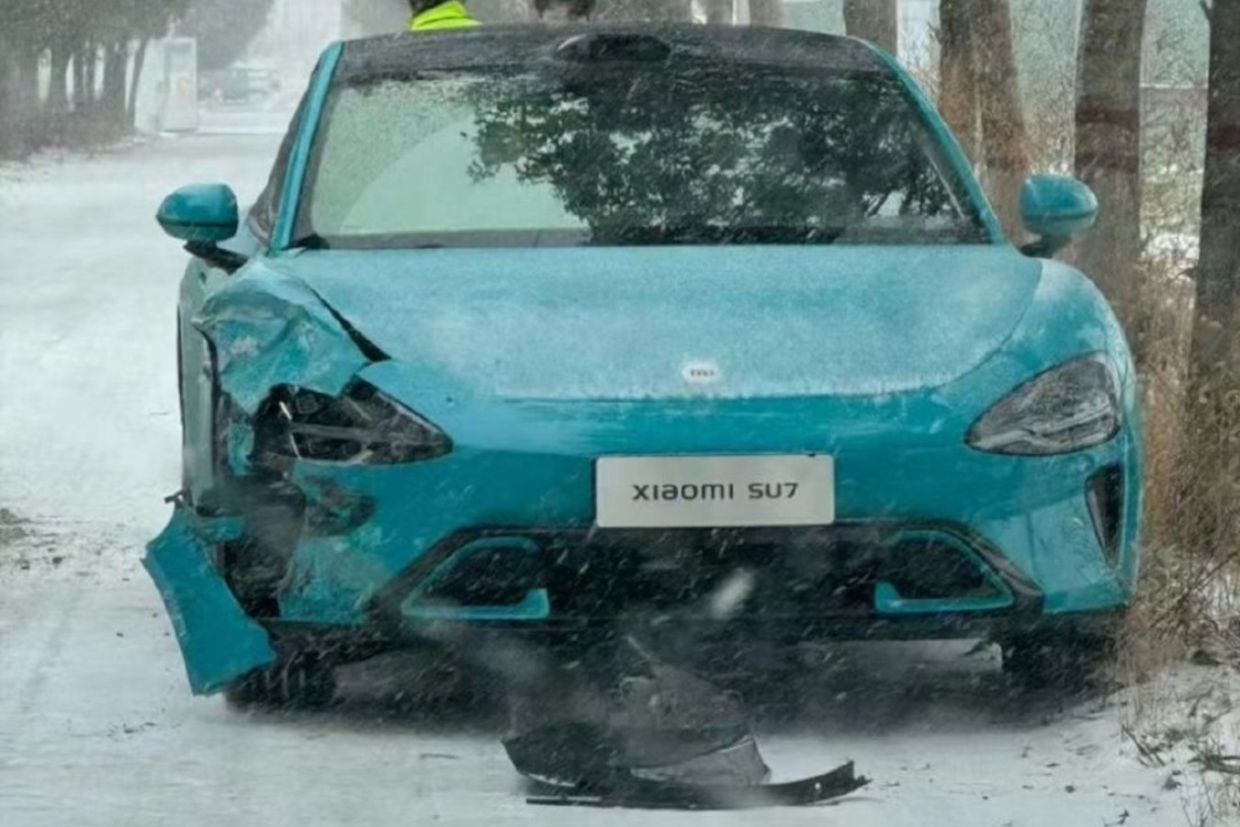 Автомобиль Xiaomi впервые попал в аварию. Он ещё официально не выпущен -  Чемпионат