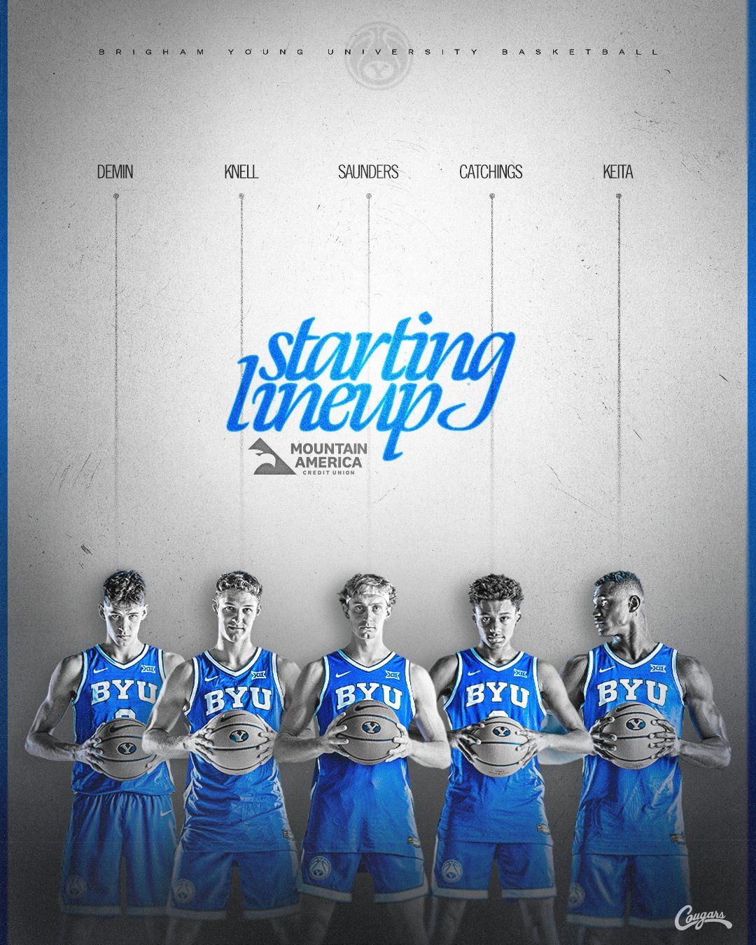 Егор Дёмин в стартовой пятёрке BYU