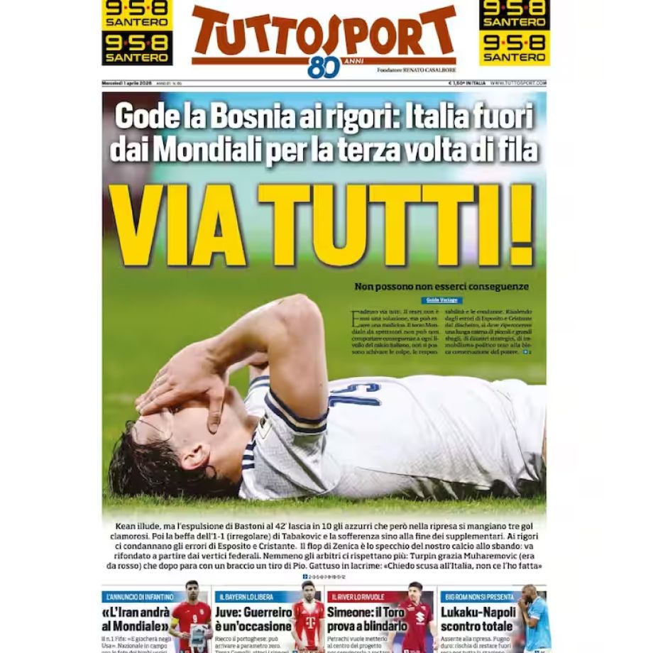 Обложка Tuttosport