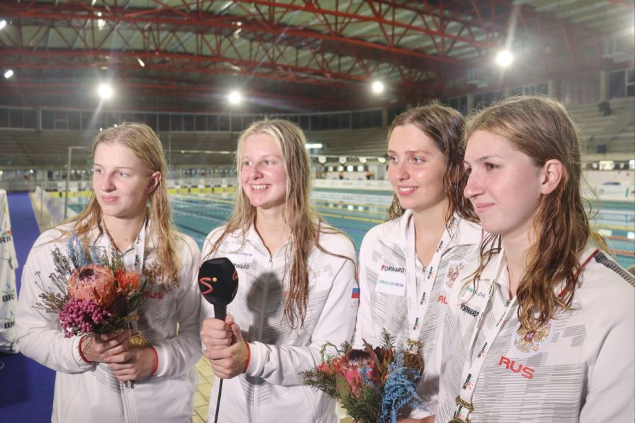 Nadadores rusos en los Juegos BRICS