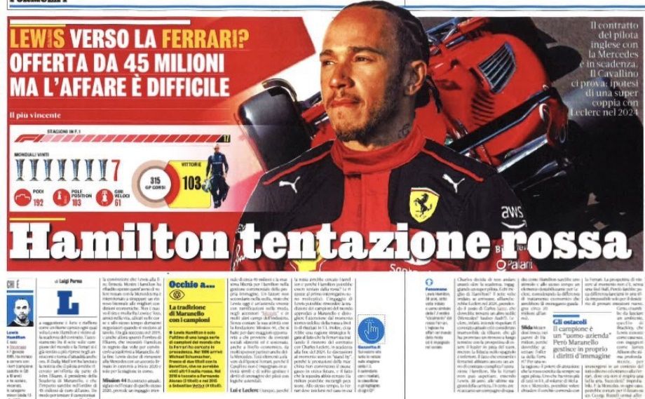 Первая полоса печатного издания La Gazetta dello Sport от 23 мая Первая полоса печатного издания La Gazetta dello Sport от 23 мая