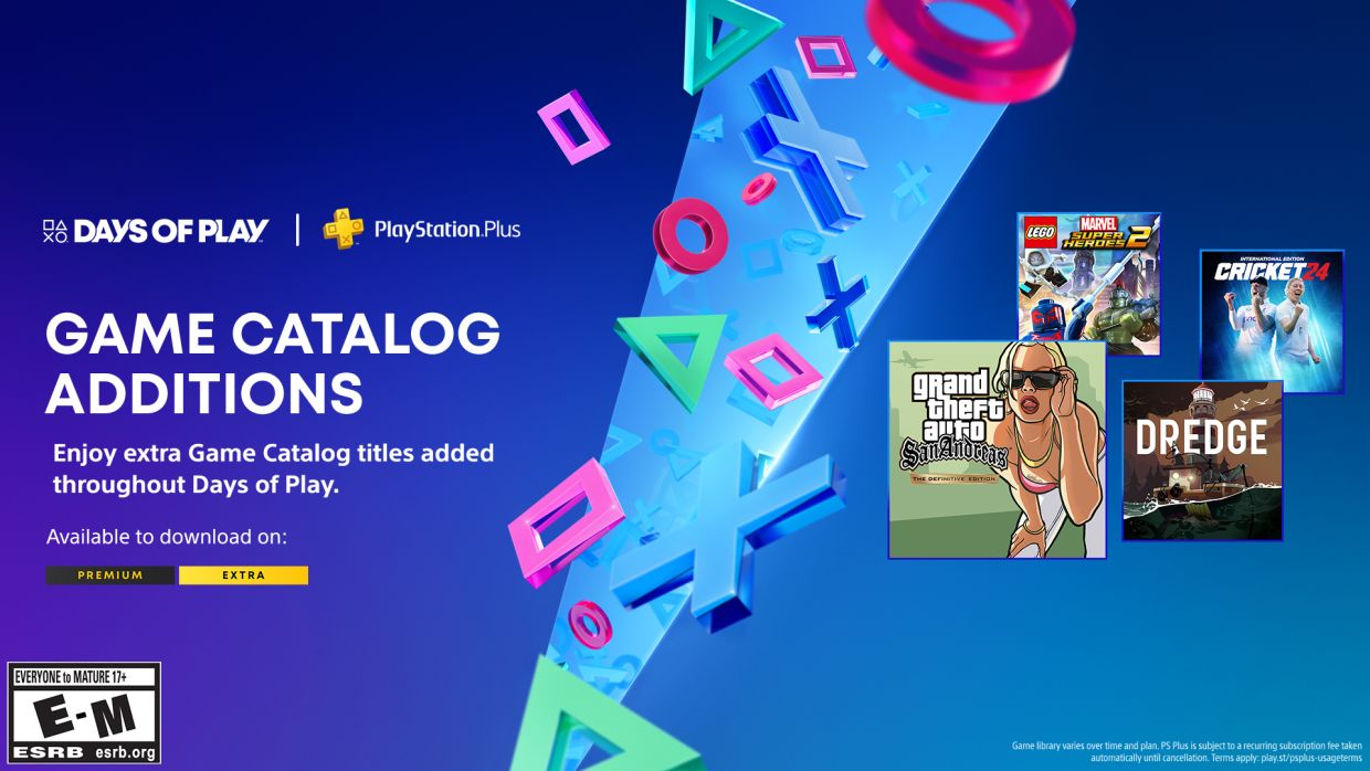 Подписка PS Plus Extra и Premium в мае-июне 2024 года: Dredge, GTA: San  Andreas, LEGO Marvel Super Heroes 2 и Cricket 24 - Чемпионат