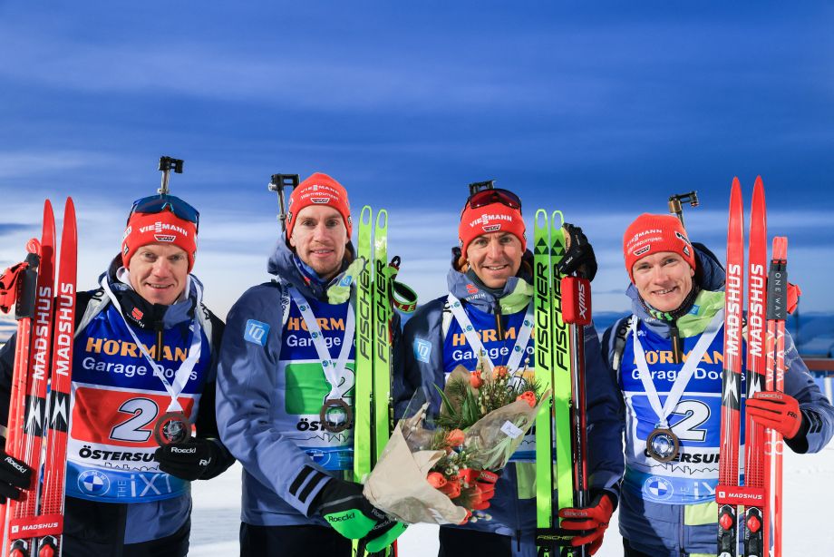 Кубок мира по биатлону — 2023/2024: сборные Норвегии, Германии, Франции и Швеции разыграют медали в мужской эстафете