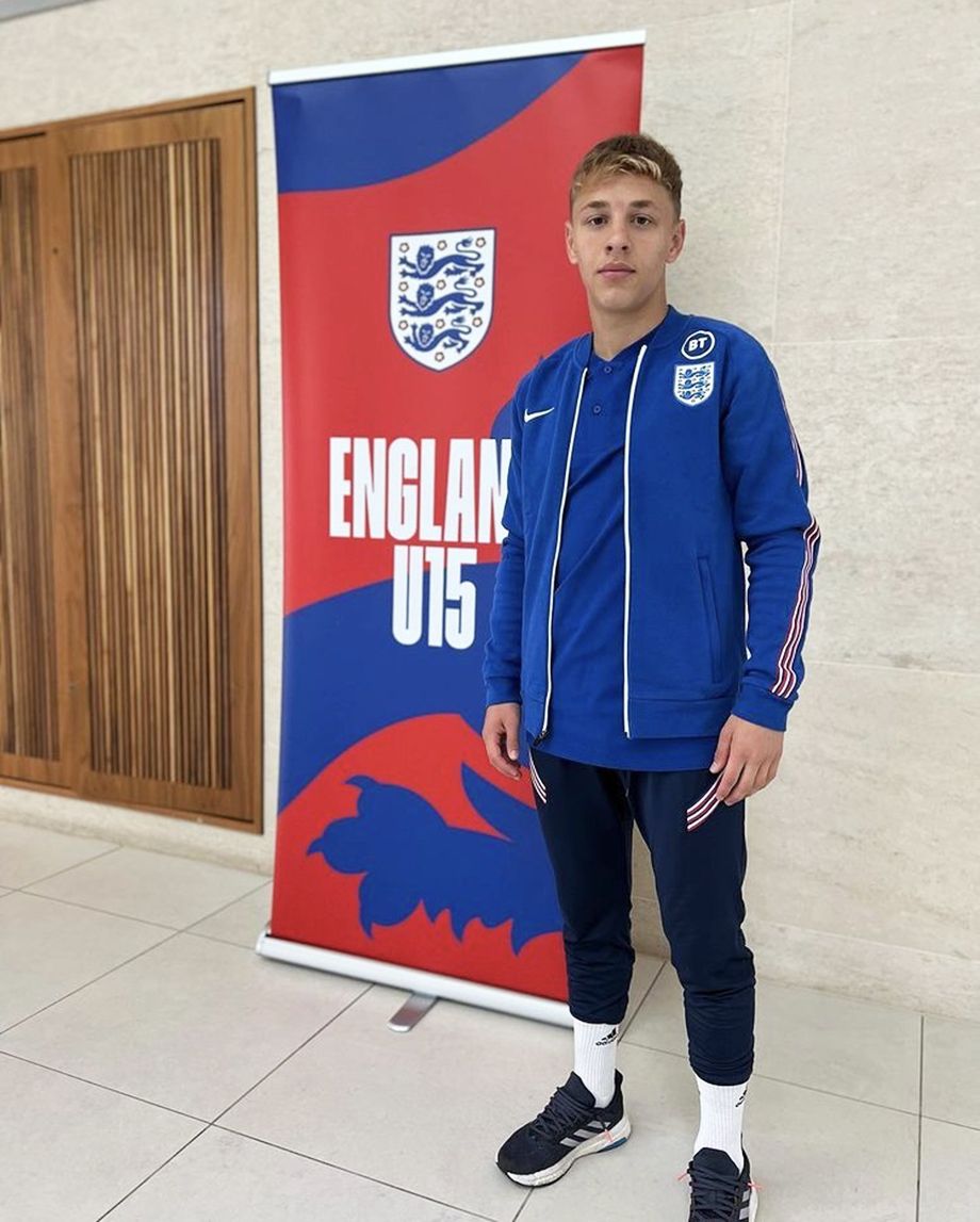 В сборной Англии U15
