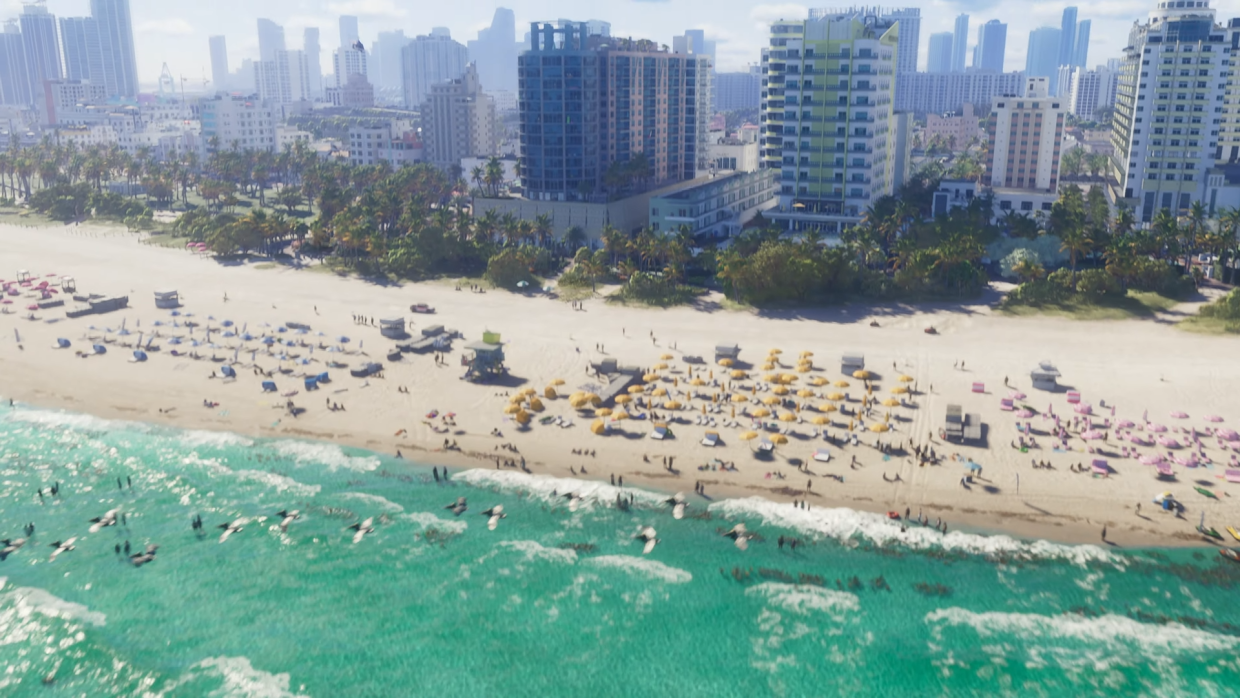 Пляж в GTA 6 Пляж в GTA 6