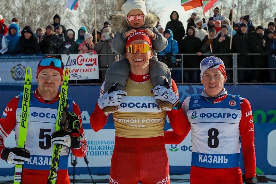 Чемпионат России по лыжным гонкам — 2025, скиатлон (призёры гонки в Казани)
