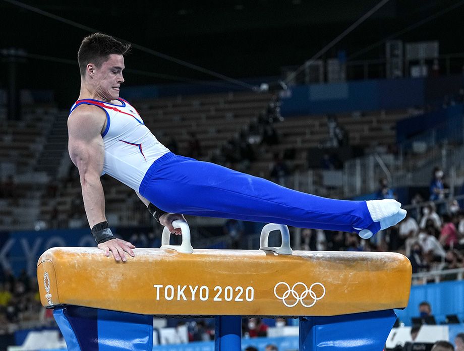 Норвежский гимнаст Олимпийский чемпион 22