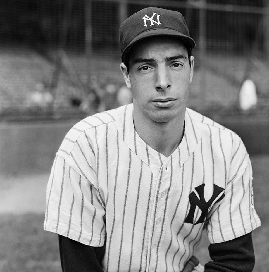 Hráč baseballu Joe DiMaggio, 1942