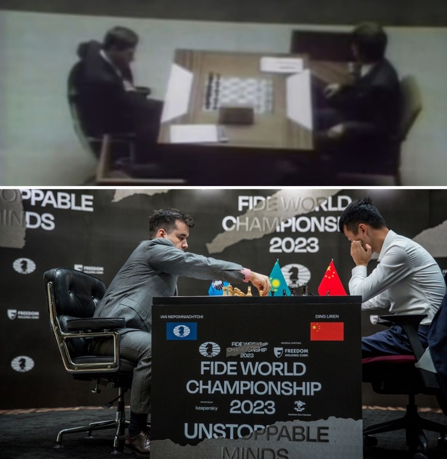 Роберт Фишер и Борис Спасский