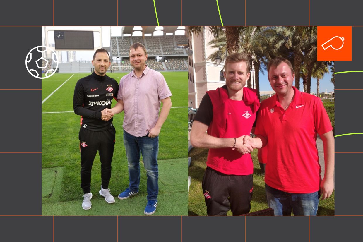 Олег Лысенко с Доменико Тедеско и с Андре Шюррле